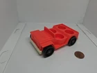 Vintage Fisher Price little people red 4-seater car for A-frame 990