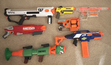 NERF 7-Blaster Lot Includes Rival Mega Fortnite Rocket Launcher SMG-E FlipFury