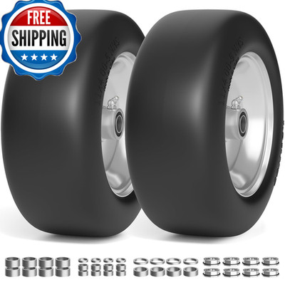 Tepu 11X4.00-5 Lawn Mower Tires Flat Zero Turn Mower Front Tires 11X4-5 Solid