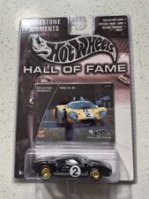 HOTWHEELS 2002 HALL OF FAME FORD GT 40 BLACK GOLD REALRIDERS RR MIP