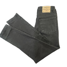Jordache Women's Jeans Size 10 W28 L27 Long Straight Dark Black 100% Cotton