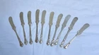 10 Gorham Chantilly Sterling Butter Spreaders Pat 1895 Mono NER