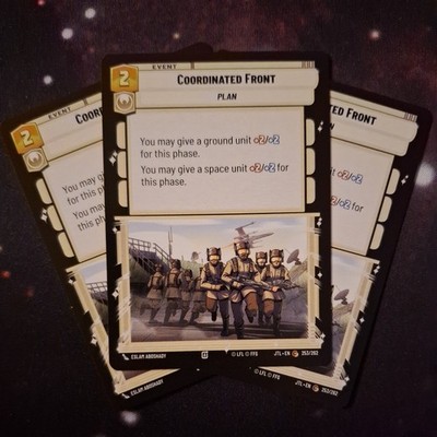 Star Wars Unlimited SWU Common Coordinated Front Playset