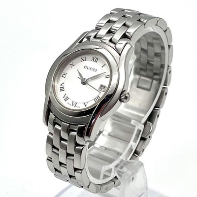 GUCCI 5500L Round Case Women's Watch Authentic