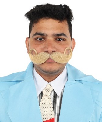 Men's Imperial Mustache | Human Facial Hair | Multiple Colors | HPO M-1302-001