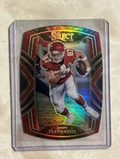 2020 Panini Select Prizm Club Level Travis Kelce #225 Chiefs Red Die Cut 