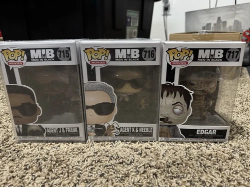 Funko Pop! Vinyl Men In Black 3 Pack - Agent J 715, Agent K 716, & Edgar 717