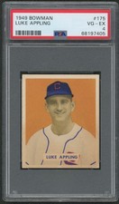1949 Bowman #175 Luke Appling HOF 🔥 Chicago White Sox PSA 4
