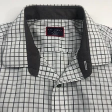 UNTUCKit Large EUC Plaid Gray Mens Button Front Long Sleeve Casual Shirt