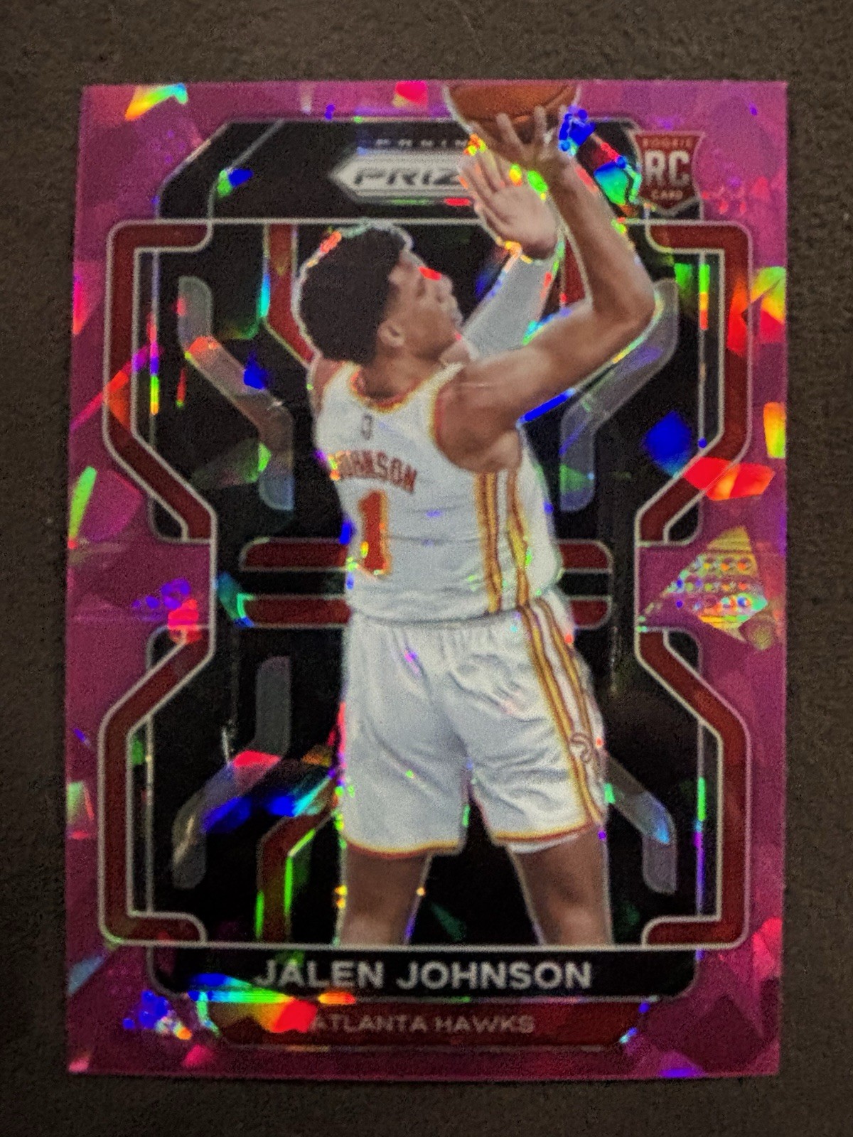 2021-22 Panini Prizm - Jalen Johnson #305 Pink Ice Prizm RC rookie
