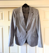 A|X Armani Exchange Men’s Grey Blazer Suit Jacket 38R One-Button Notch Vent