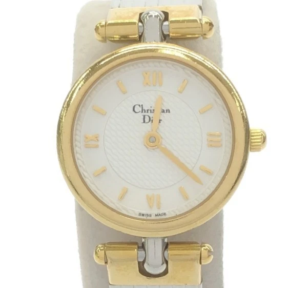 Montre Bracelet Christian Dior Quartz Argent 3025 Occasion, Ronde, Homme ou Unisexe