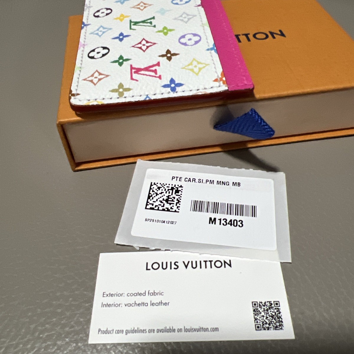 NEW Louis Vuitton Murakami LV x TM Card Holder Multicolor Monogram