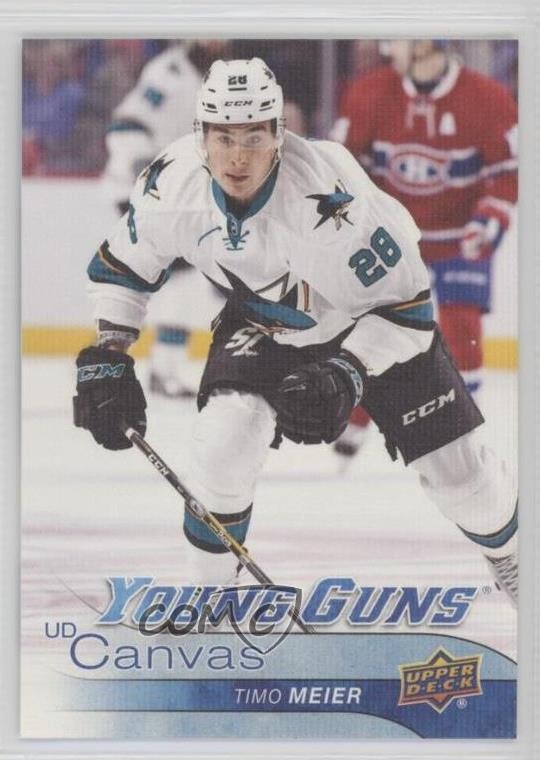 2016-17 Upper Deck UD Canvas Young Guns Timo Meier #C225 Rookie RC