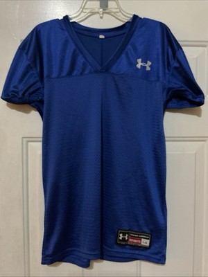 Under Armour Authentic Heat Gear Royal Blue Football Jersey Size Adult Large