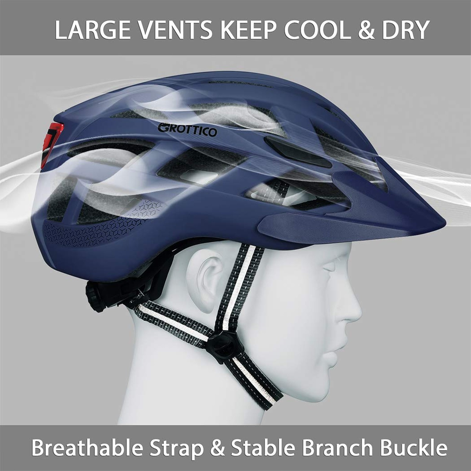 Adult-Men-Women Bike Helmet with Light - Mountain Road Bicycle Helmet with Re...