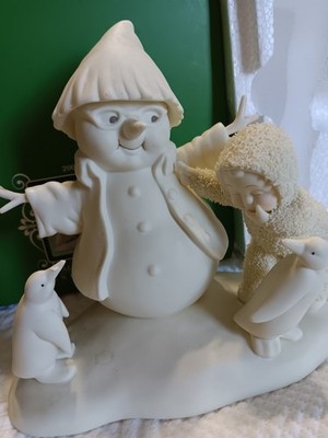 Dept 56 Snowbabies MAKE ME LAUGH Snowman & Penguins Figurine