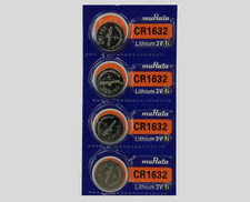 MURATA CR1632 LITHIUM 3V BATTERY -Exp.2032- 4 Pcs