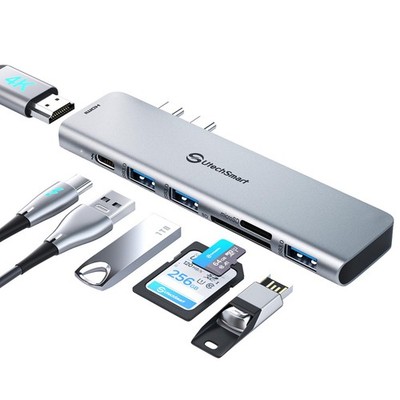 USB C Hub Adapter MacBook - 7 in 2 MacBook Pro/Air Accessories Multiport Adap...