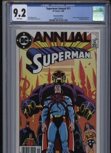 Superman Annual #11 Newsstand Variant (DC Comics September 1985), cgc grade 9.2