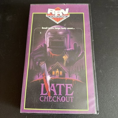 Late Checkout VHS Horror Movie Indie Horror Rare Oop Cult Classic Slasher