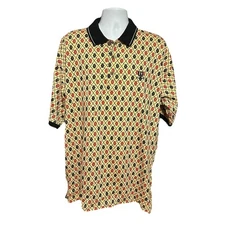 VTG Wilson Pro Staff Collection Polo Shirt Men 2XL Geometric Tennis Golf NWT New