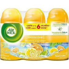 Air Wick Freshmatic Ultra Refill Automatic Spray Sparkling Citrus 6.34Oz 3 pack