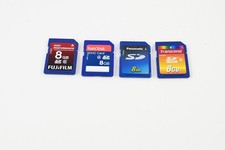 Lot of 4 8GB SDHC Assorted Memory Cards w/Fuji Sandisk G994