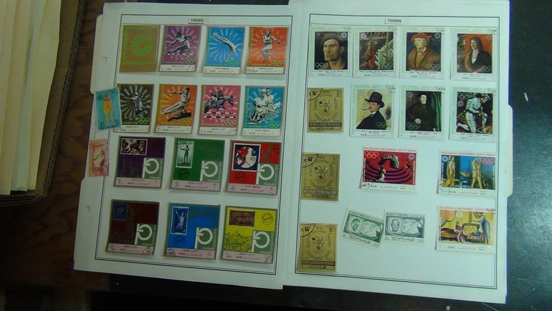 Stampsweis Yemen YAR collection on Harris pages est 310 Stamps to 1991