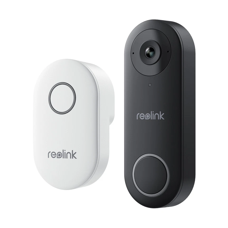 Reolink 5MP Sonnette vidéo Wi-Fi Plug-in 2,4/5 GHz avec carillon Doorbell - Photo 1/4