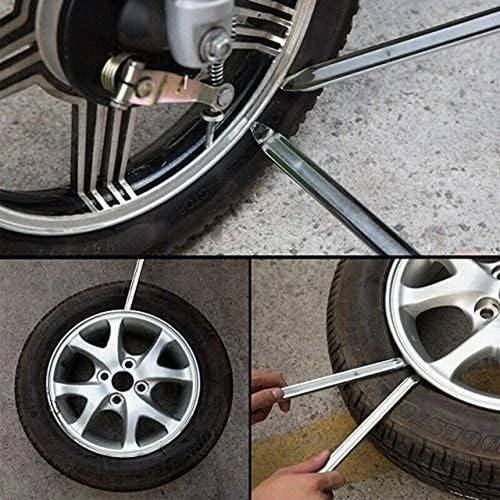 Tire Iron Spoons Changing Tire Lever Bar Set.Tire Repair Tool Kit Rim Lifter Tir - Picture 10 of 12