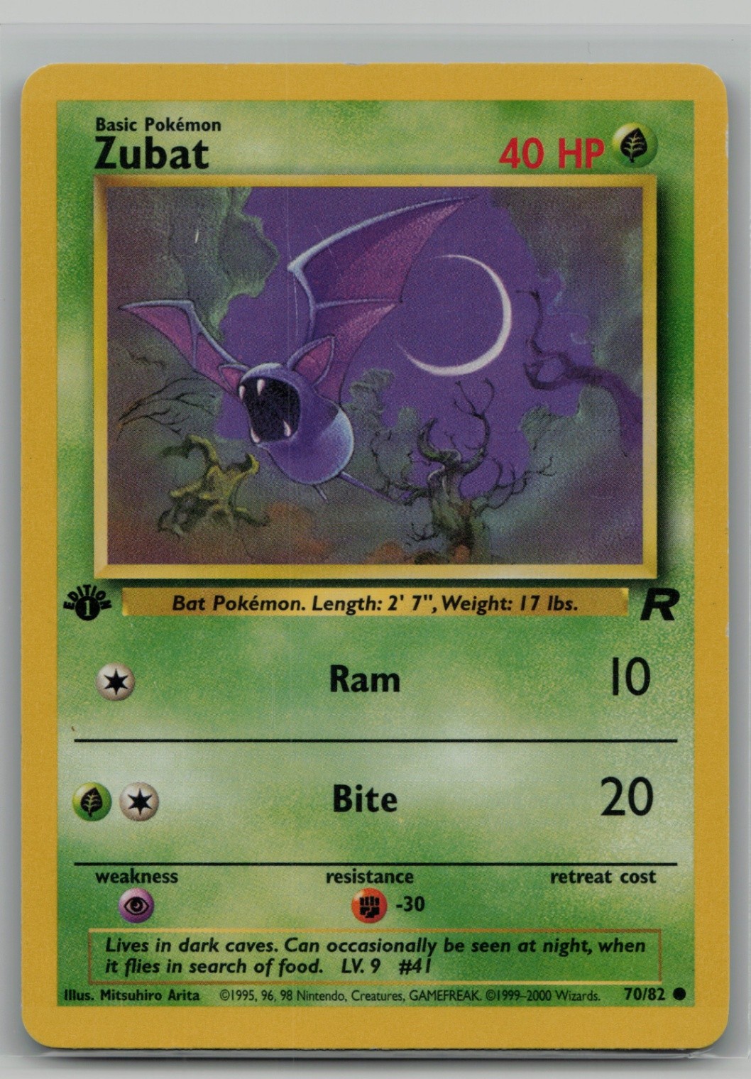 Zubat Common Team Rocket 70/82 NM