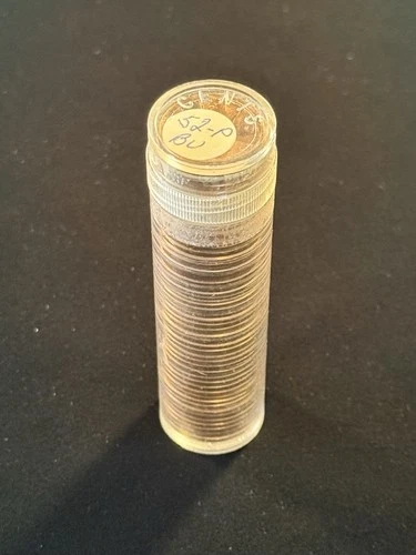 1952-P Lincoln Wheat Cent BU Roll (50) Coins Uncirculated Item #499