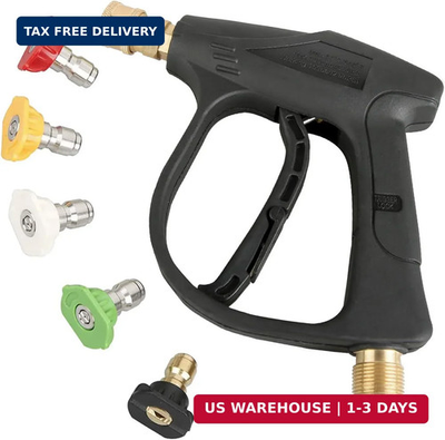 #ad Sooprinse High Pressure Washer Gun3000 PSI Max with 5 Color Quick Connect Nozzl $30.79