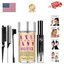 5pcs Hair Styling Kit: Hair Wax Stick, Flyaway Finishing Stick & 3pcs Slick B...