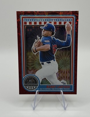 2025 Panini Stars & Stripes Manny Lantigua Red Fireworks /225