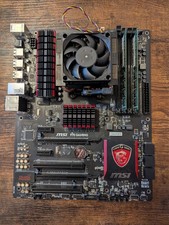 AMD msi 970 gaming motherboard with 8320FX CPU and cooler + 8gb DDR3