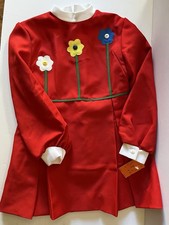 NWT 60 s Red Vintage Ruth Of Carolina Girls Dress Size 6