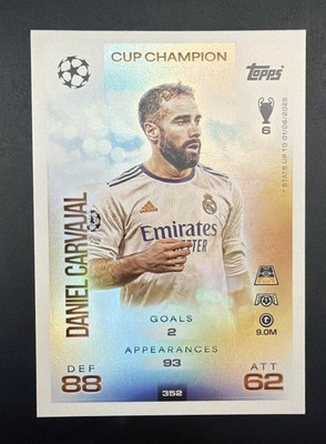 2025-26 Topps Match Attax UEFA Club Competitions Dani Carvajal #352 Cup Champion