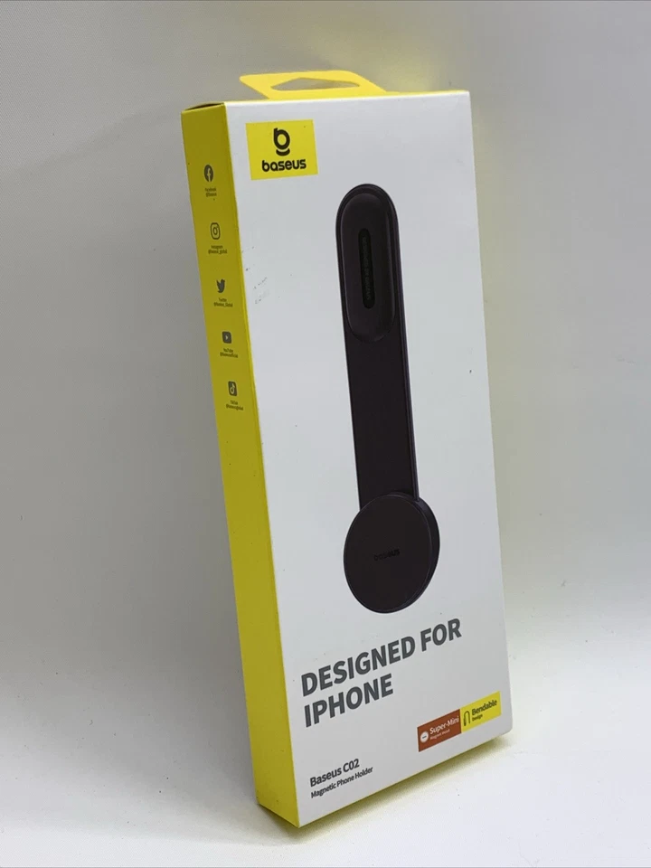 Baseus Car Phone Holder Magnetic CO2 MagSafe Mount Dashboard iPhone Samsung - Image 3 of 4