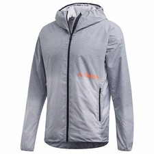 Adidas TERREX WINDWEAVE LITE GIACCA A VENTO GRIGIO Uomo Medium/-COME NUOVE PREZZO AL DETTAGLIO CONSIGLIATO 150£