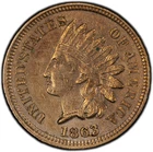 1863 Indian Head Cent - PCGS Genuine AU Detail - Free Shipping