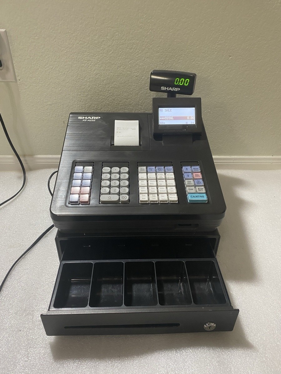SHARP XE-A23S Electronic Cash Register TESTED Selling as is for