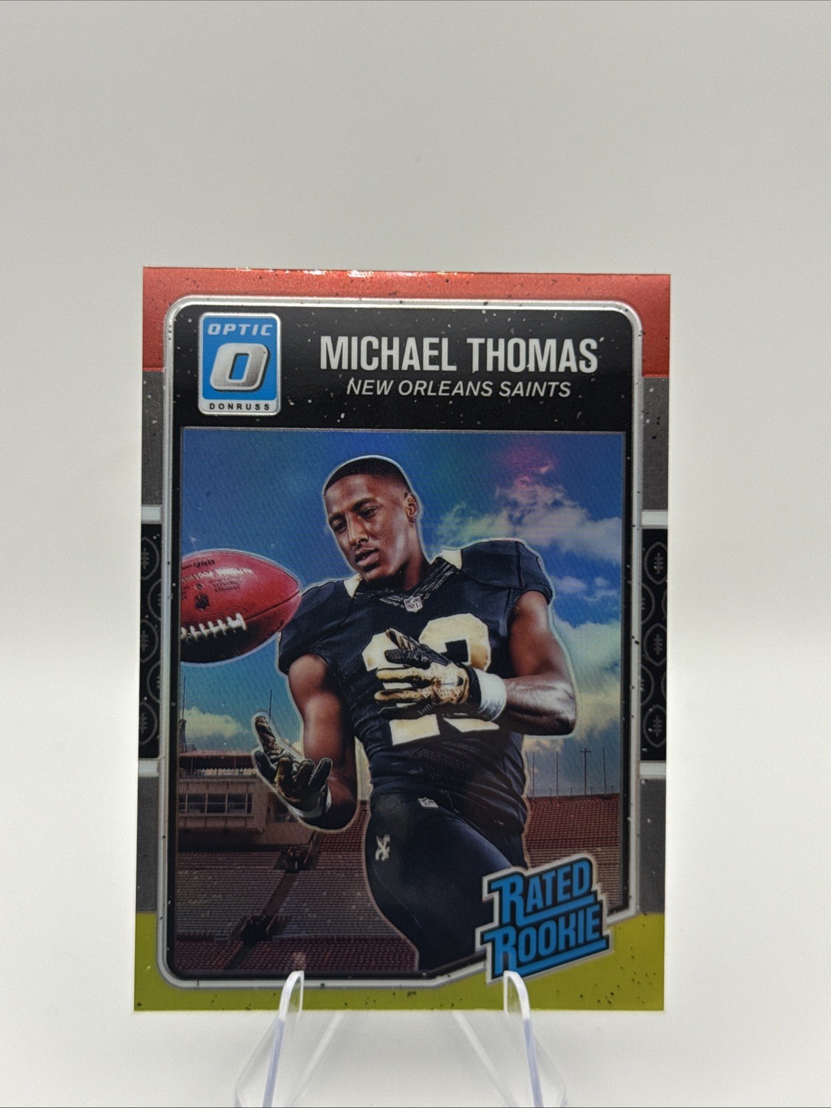 2016 Donruss Optic - Rated Rookie Michael Thomas #186 Red and Yellow (RC)