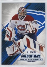 2024-25 Upper Deck Credentials Blue 15/299 Samuel Montembeault #85 1rn5