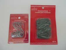 NEW ASHLAND Silver Scroll Hangers  Green CHRISTMAS Ornament Hooks