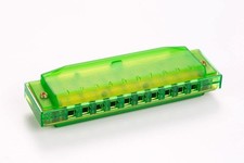 HOHNER Translucent Harp, Green, 10-hole, C key