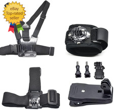 Action Camera Accessory Chest Mount Head Strap Wrist Mount Backpack Clip Gopro