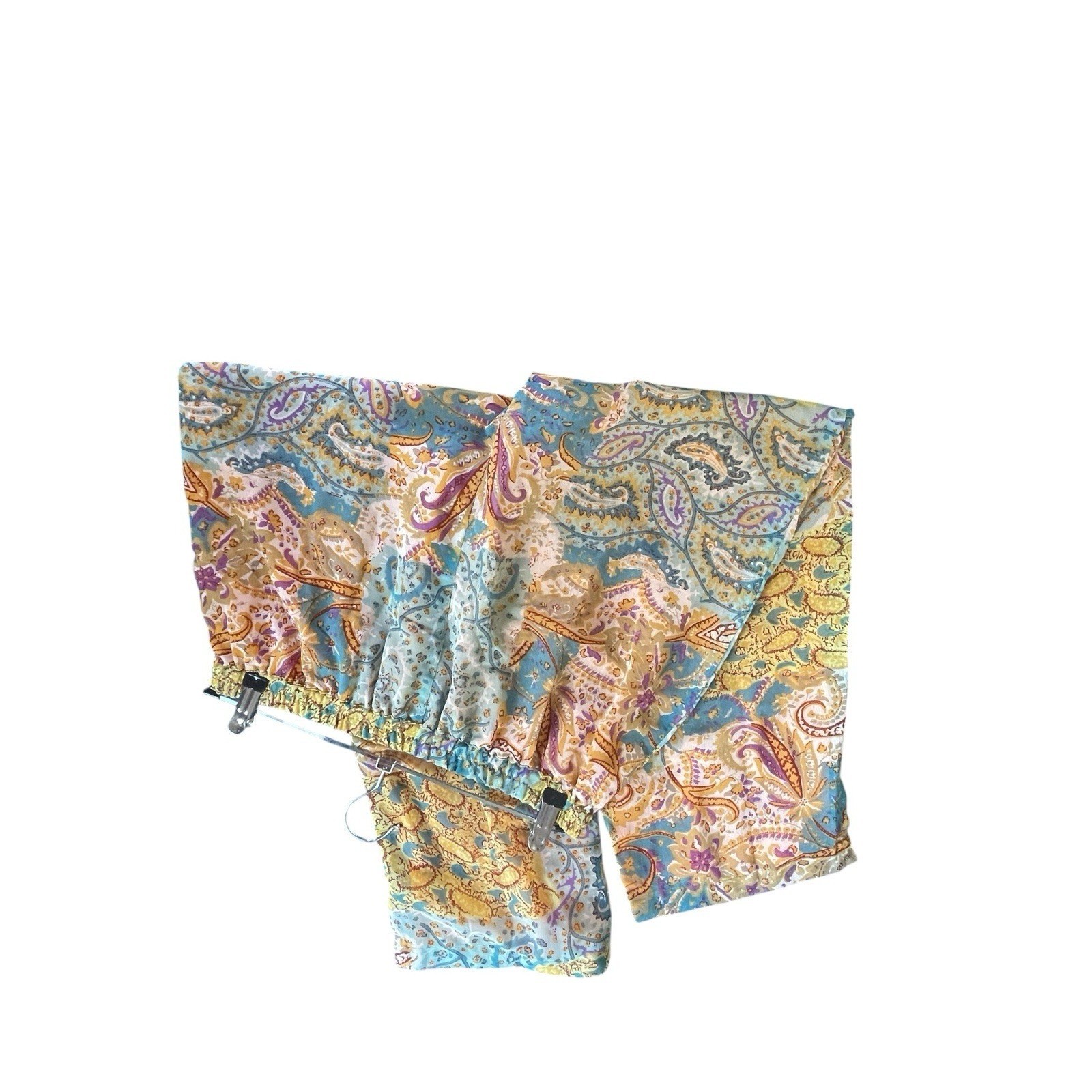 Sacred Threads Mixed Media Patchwork Pull-On Wide… - image 4