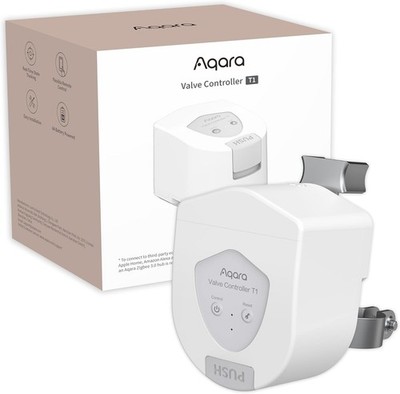Aqara Smart Valve Controller T1 with Matter, Requires Zigbee 3.0 White